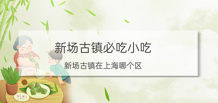 新场古镇必吃小吃 新场古镇在上海哪个区？